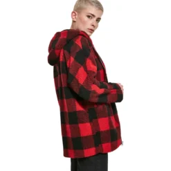 Urban Classics Oversize Check Sherpa - Välikausitakki