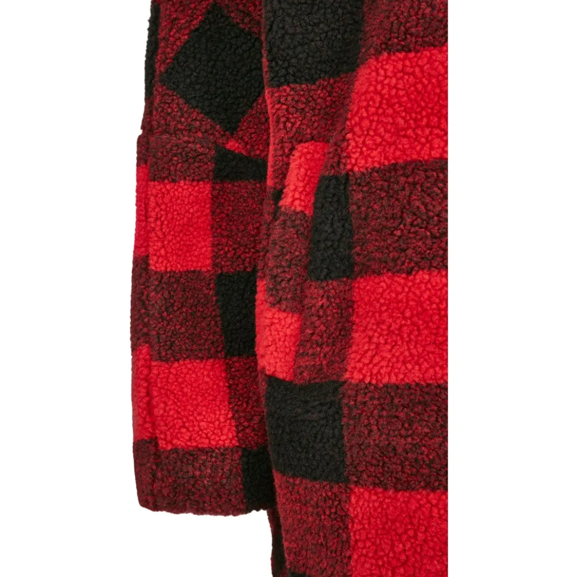 Urban Classics Oversize Check Sherpa - Välikausitakki