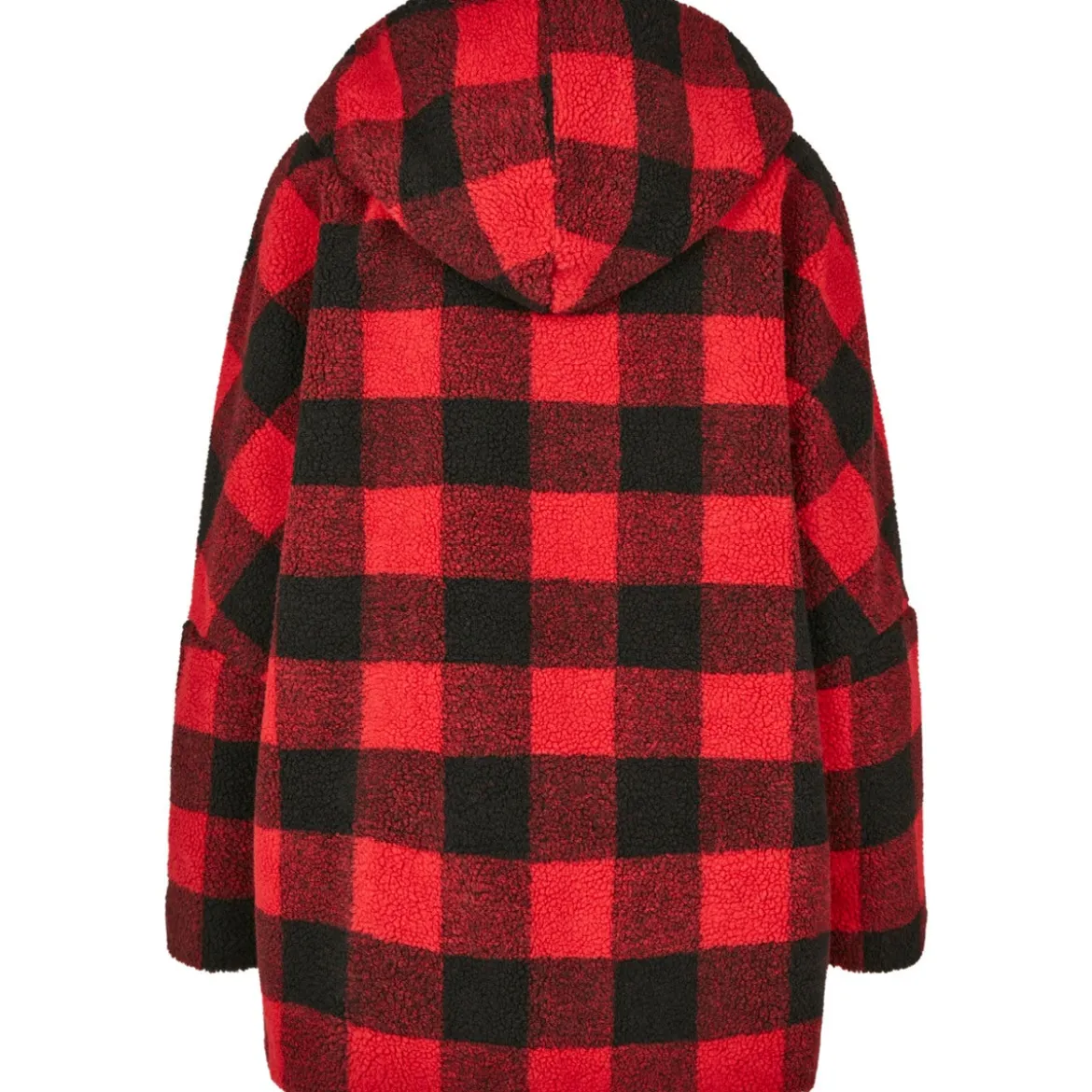Urban Classics Oversize Check Sherpa - Välikausitakki