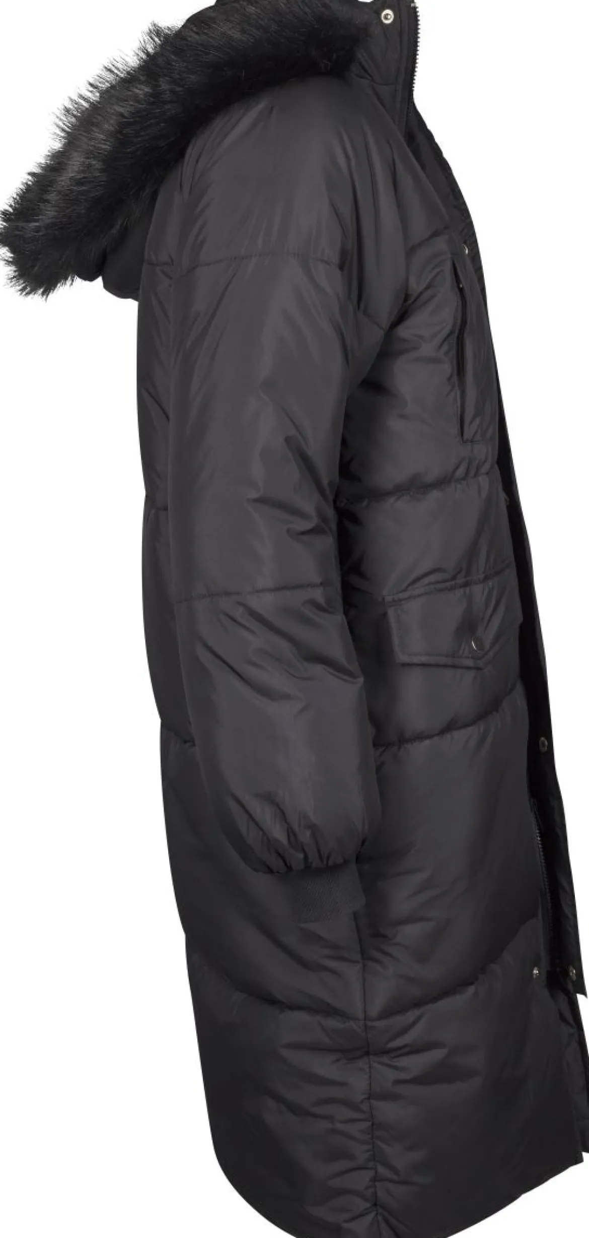 Urban Classics Oversize Faux Fur Puffer - Naisten talvitakki