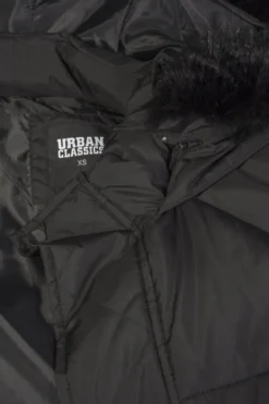 Urban Classics Oversize Faux Fur Puffer - Naisten talvitakki