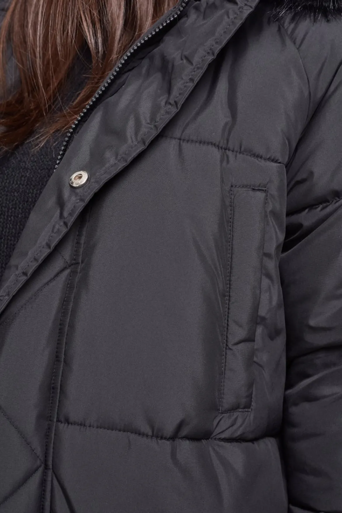 Urban Classics Oversize Faux Fur Puffer - Naisten talvitakki