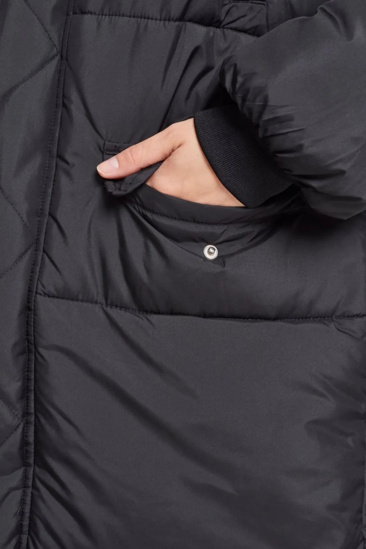 Urban Classics Oversize Faux Fur Puffer - Naisten talvitakki
