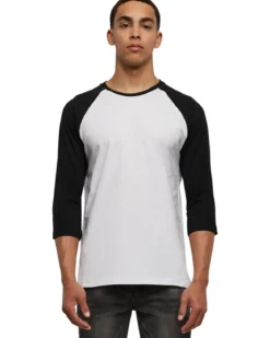 Urban Classics 3/4 - Paita, wht/blk
