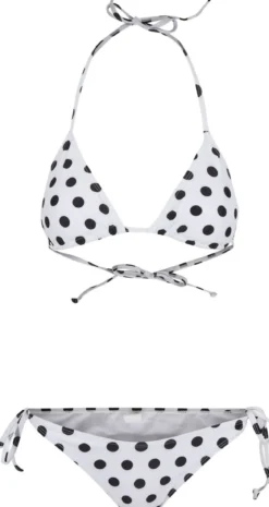 Urban Classics Pattern - Bikinit, polka dot white