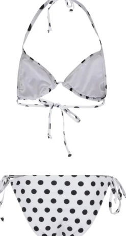 Urban Classics Pattern - Bikinit, polka dot white