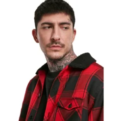 Urban Classics Sherpa Lined Shirt Jacket - Paitatakki