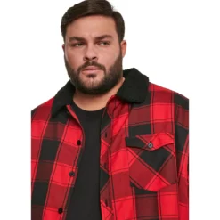 Urban Classics Sherpa Lined Shirt Jacket - Paitatakki