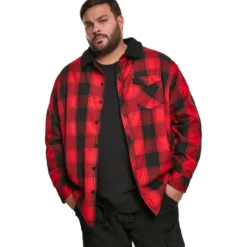 Urban Classics Sherpa Lined Shirt Jacket - Paitatakki