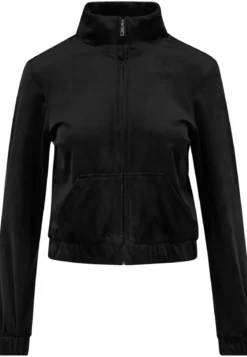 Urban Classics Short Velvet Track Jacket - Takki