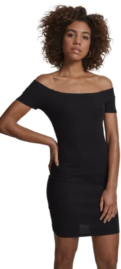 Urban Classics Shoulder Rib - mekko, musta
