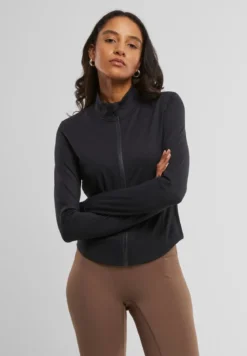 Urban Classics Sports Jacket Slim - Naisten treenitakki, musta