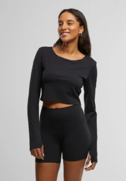 Urban Classics Sports Longsleeve - Pitkähihainen paita, musta