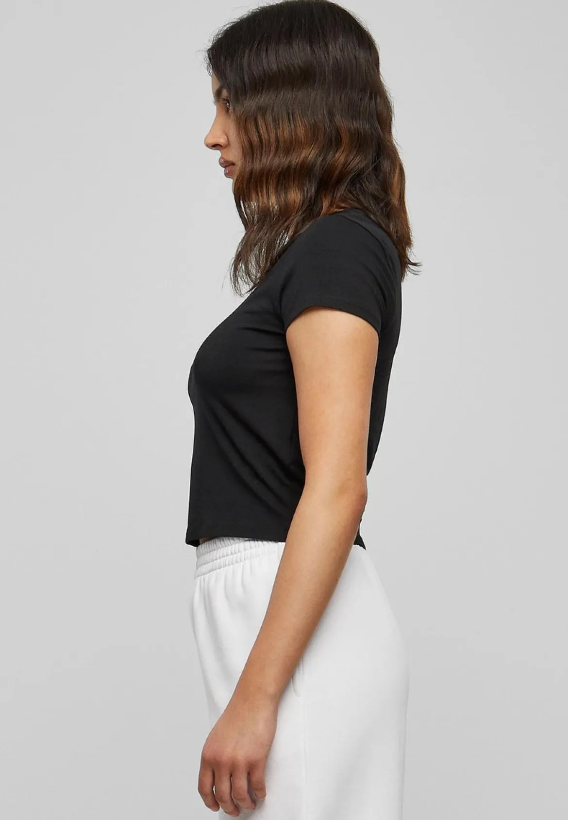 Urban Classics Stretch Jersey Cropped- T-paita