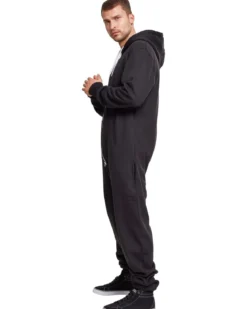 Urban Classics Sweat Jumpsuit - Miesten Collegehaalari, musta