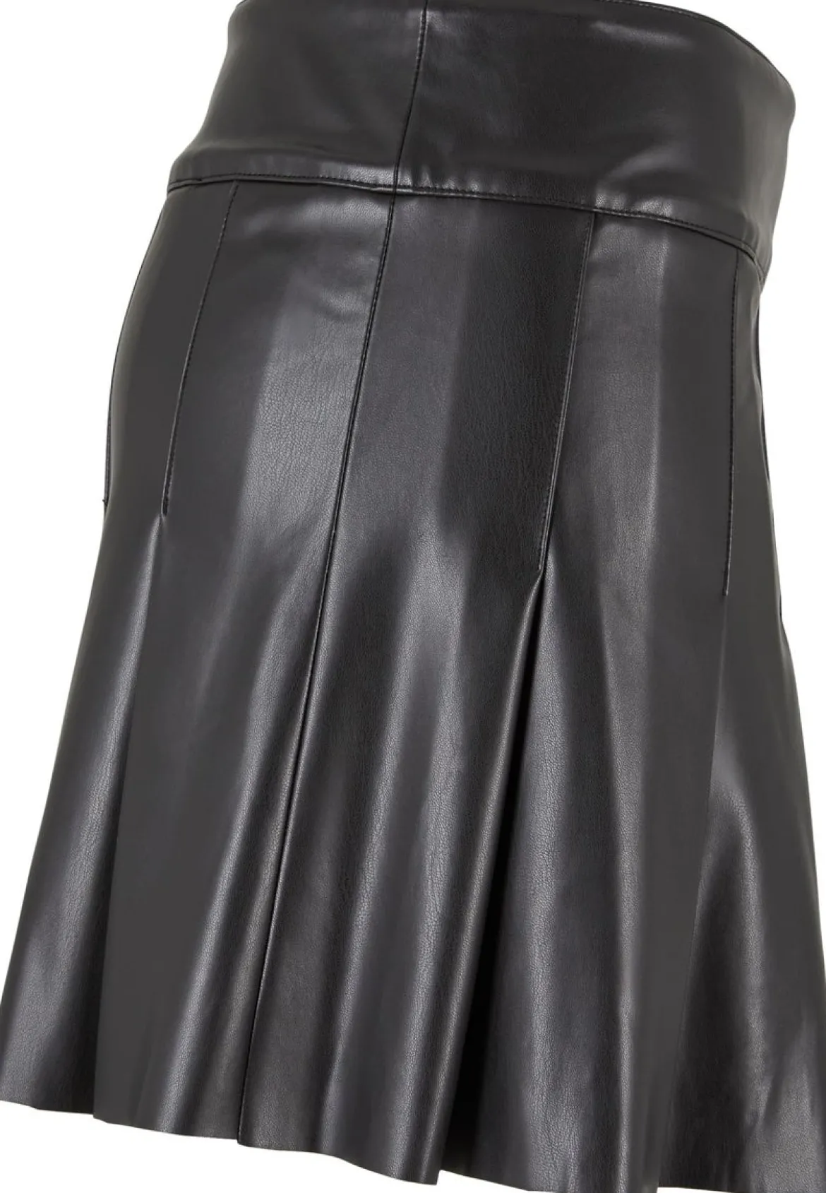 Urban Classics Synthetic Leather Pleated - Minihame