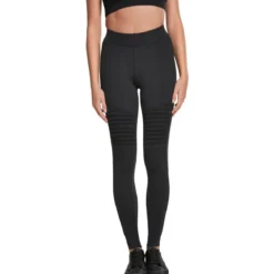 Urban Classics Tech Biker - Leggingsit, musta