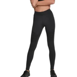 Urban Classics Tech Biker - Leggingsit, musta