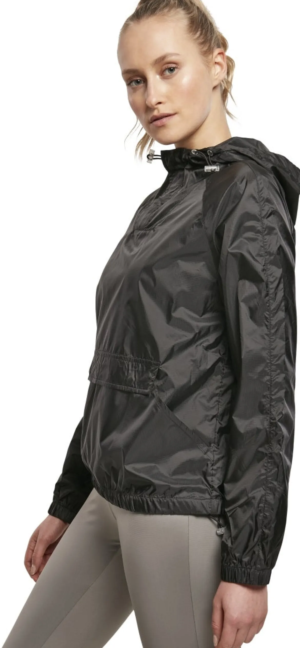 Urban Classics Transparent Light PullOver - Tuulitakki, Black