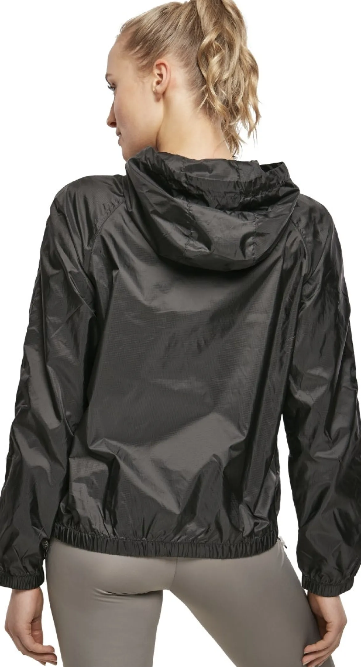 Urban Classics Transparent Light PullOver - Tuulitakki, Black