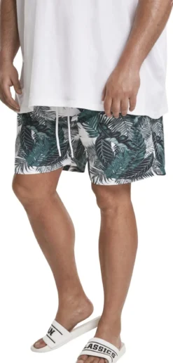 Urban Classics - Uimashortsit, palm leaves