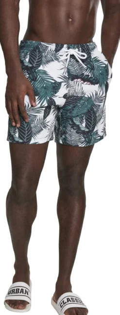 Urban Classics - Uimashortsit, palm leaves