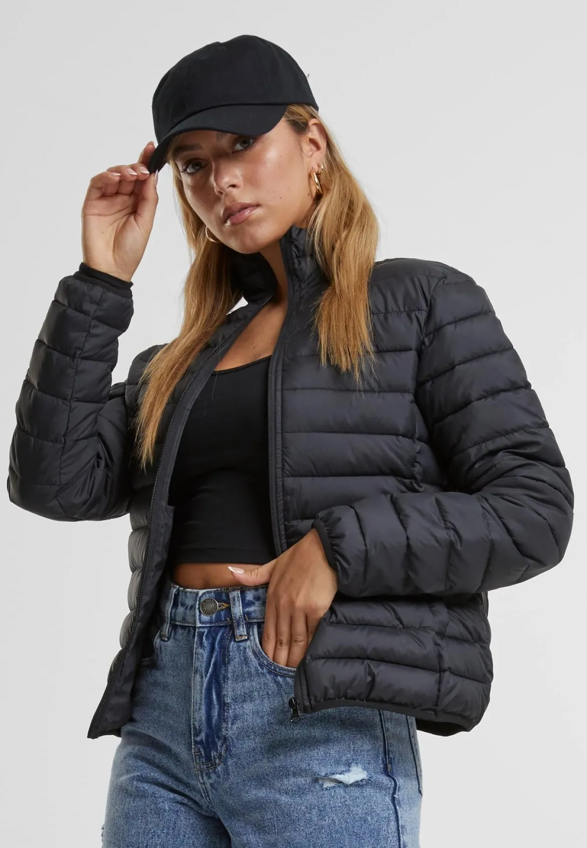 Urban Classics Ultra Light Puffer - Välikausitakki, musta