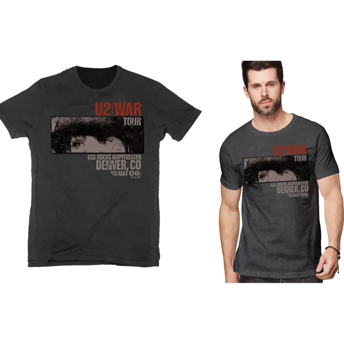 U2 War Red Rocks - T-paita