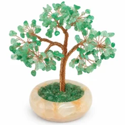 Vihreä aventuriini - Kristallipuu, 15cm