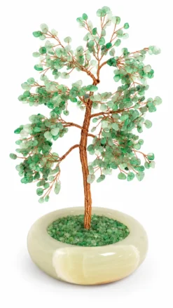 Vihreä aventuriini - Kristallipuu, 25cm