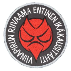 Viinapirun riivaama - haalarimerkki