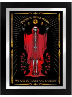 We Are But Dust And Shadow - Kehystetty peili peltikyltti